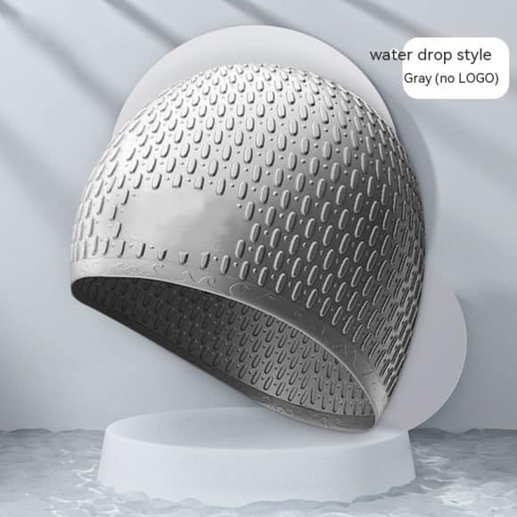 Fashion Silicone Water Drop Swimming Cap - Image 10