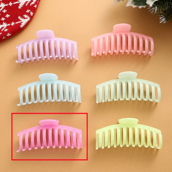 European And American Fluorescent Large Hair Claw Clip Female Headwear - Image 7