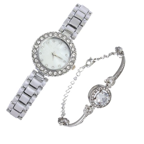 Women's Casual Diamond Quartz Bracelet Watch - Image 2