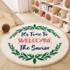 Round Carpet Bedroom Children's Room Living Room Carpet Cashmere-like Floor Mat Crawling Blanket - Image 6