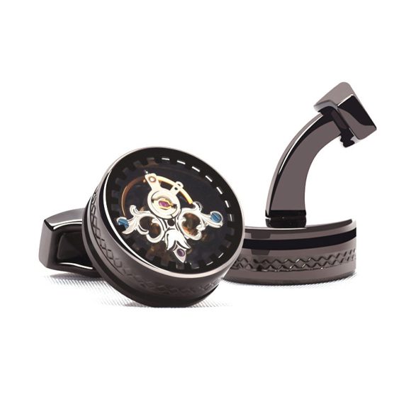 Tourbillon Cufflinks Light Luxury Business French Style Shirt Punk Movement Cufflinks - Image 6