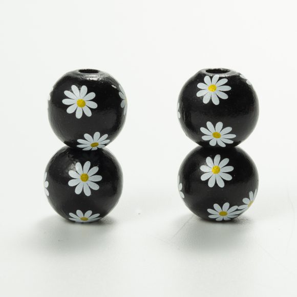 Source Factory Small Daisies Colorful Wood Beads Hemp Rope Flow Hematwood Bead String Handmade - Image 6
