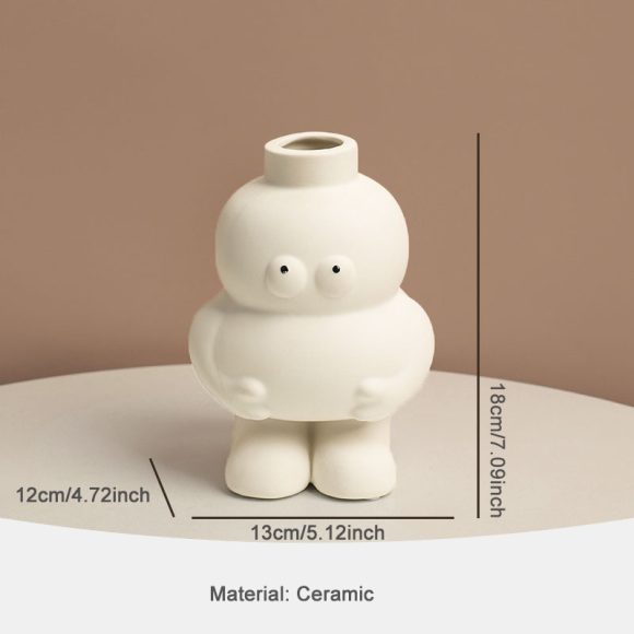 Nordic Ins Abstract Human Shape Ceramic Vase Living Room Bedroom Desktop Flower Arrangement Art Vase Home Decoration Accessories - Image 9