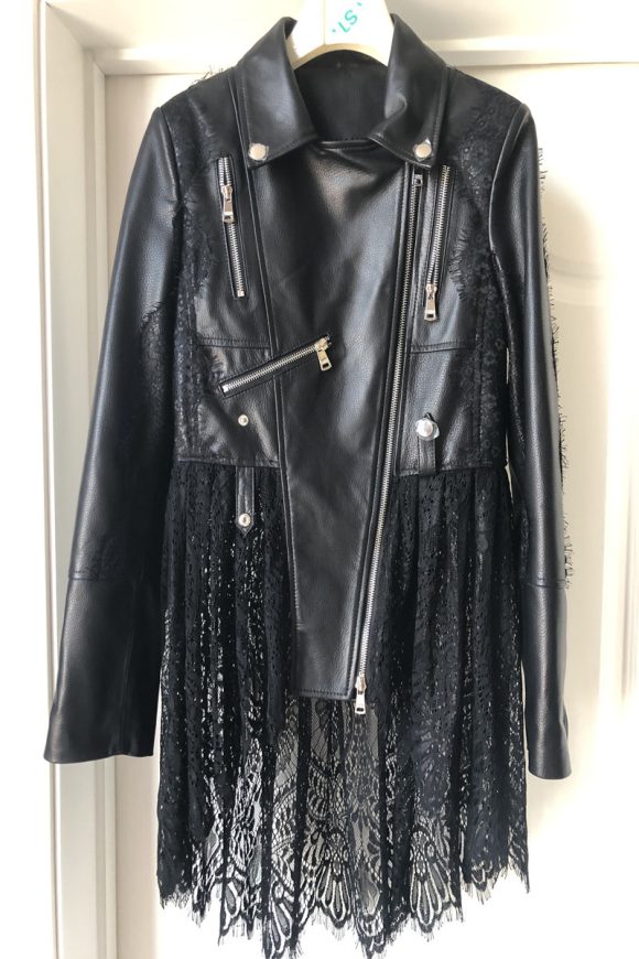 Leather Women's Short Motorcycle Zipper - Image 6