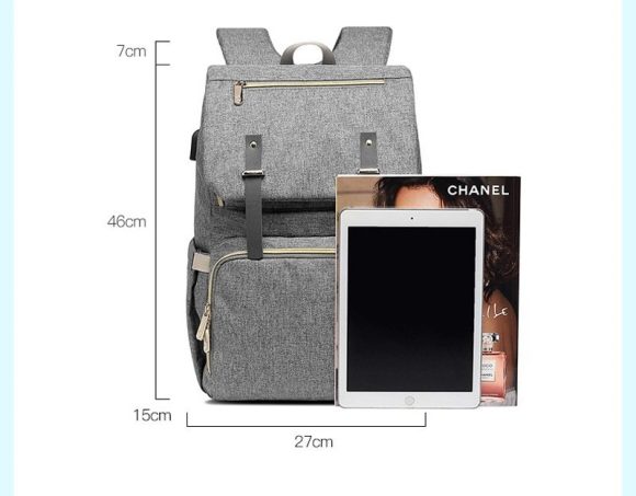 Milk Daddy Backpack Waterproof Mummy Bag Shoulder Pregnancy Pack USB Charging Bottle Heating Pack - Image 3