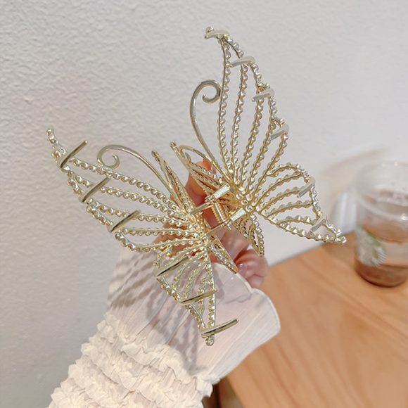 Ladies Pearl Butterfly Alloy Grip - Image 9