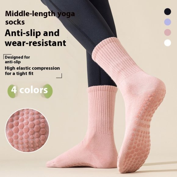 Tube Socks Professional Sports Anti-slip Silicone Indoor Fitness Pilates Boneless Room Socks - Image 6