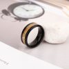 New Fashion Simple European And American Wood Leather Ring