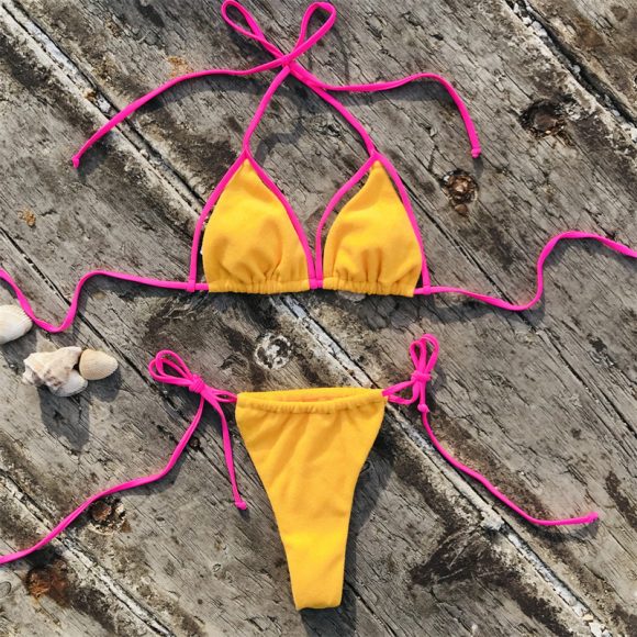 Ladies Swimming Wading Sports Bikini Split Beach Swimwear - Image 4