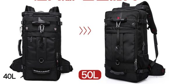 New double shoulder bag Oxford cloth bags male outdoor backpack large capacity baggage bag multifunction hiking bag - Image 2