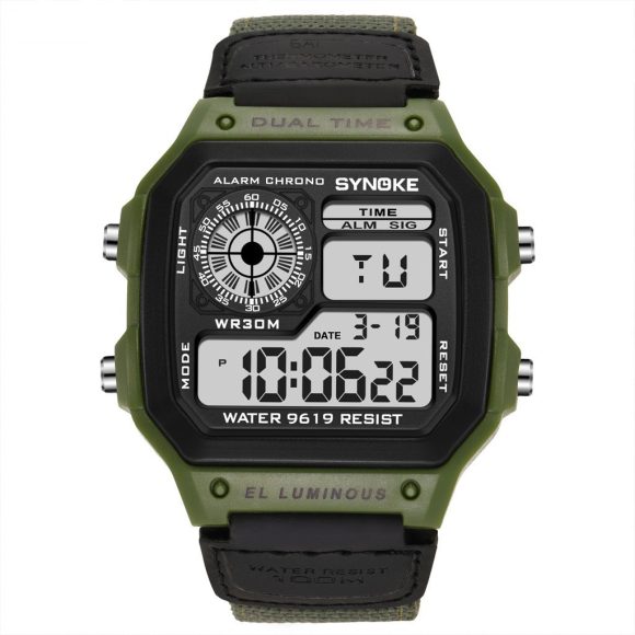 Retro Electronic Watch Luminous Waterproof Sports Men's Watches - Image 6