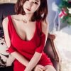 Low Cut Off Shoulder Base Mini Skirt Dress - Image 6