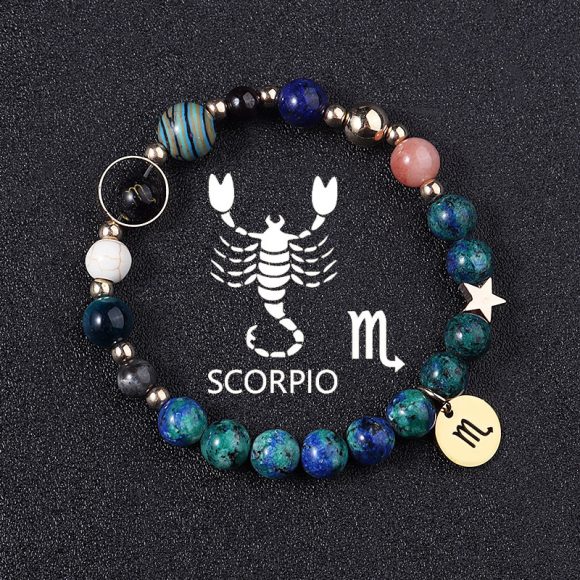 Twelve Constellations Bracelets Natural Stone Phoenix Lapis Lazuli Eight Planets - Image 9