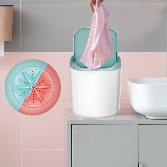 Household Small Laundry Bucket Mini Turbo Table Washing Machine Student Dormitory Underwear Socks Washer - Image 5