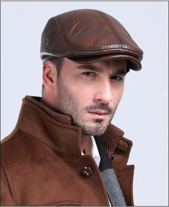 Middle-aged And Elderly Casual Leather Hats - Image 4