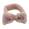 Coral velvet butterfly end hair band - Image 3