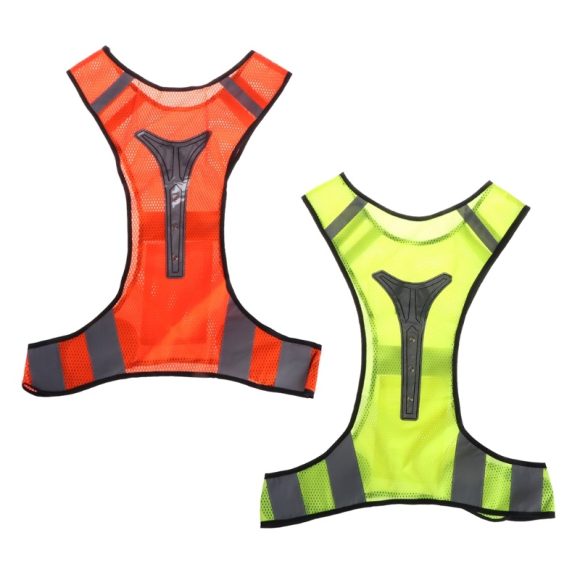 Fluorescent vest LED light reflective vest - Image 5