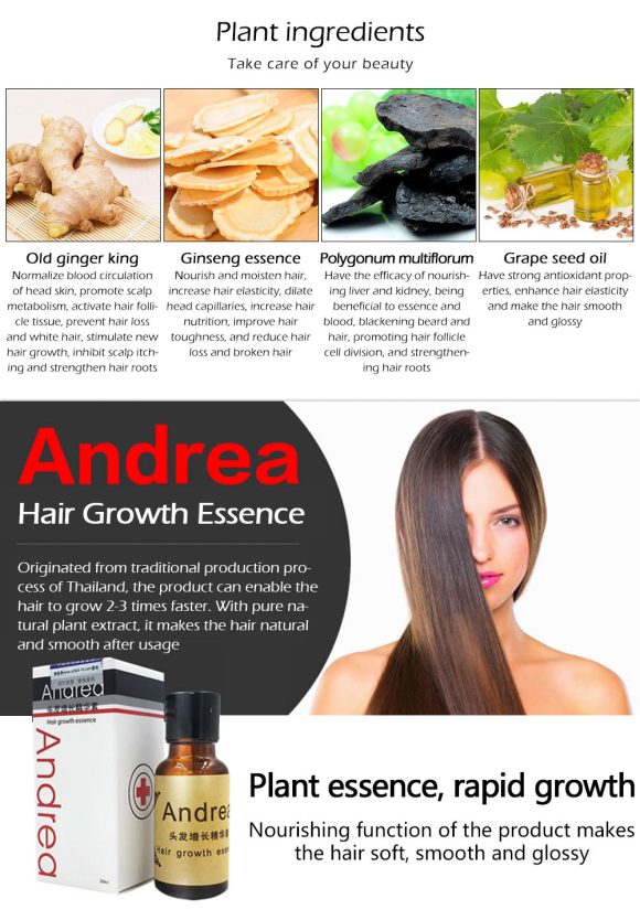 Hair Growth Anti Hair Loss Liquid 20ml Dense Hair Andrea Hairstyle Keratin Hair Care Styling Products Sunburst - Image 5