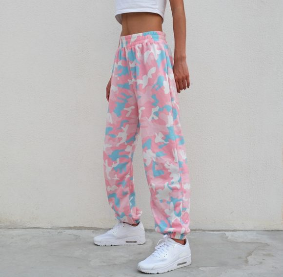 NCLAGEN New Women Camouflage Print Trousers Loose Harem Camo Pants Spring High Waist Casual Joggers Elastic Sweatpants - Image 7