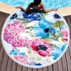 Non shedding microfiber round beach towel - Image 5