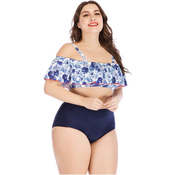 Women's printed plus size swimsuit - Image 4