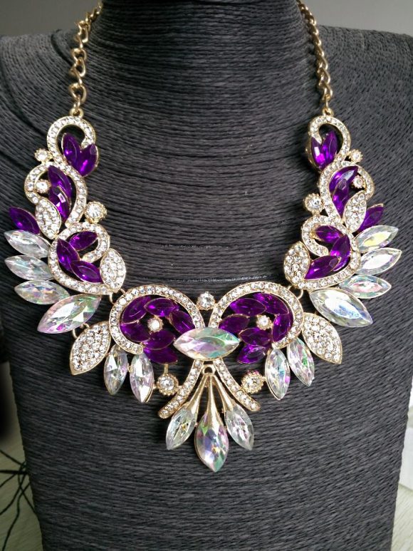 Diamond Alloy Flower Necklace For Women - Image 4