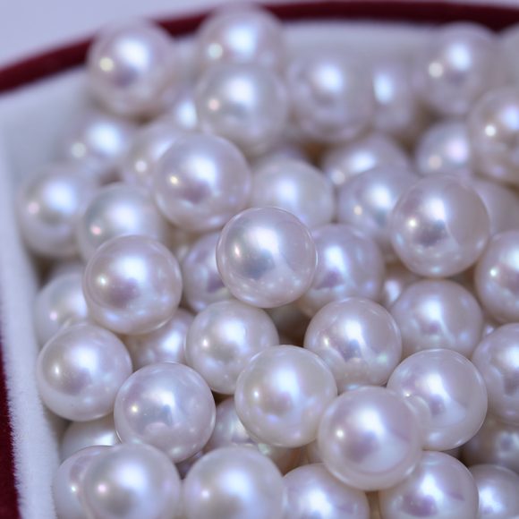 White Perfect Circle Strong Light Fine Micro Flaw Almost Flawless Pearl Bare Pearl - Image 6