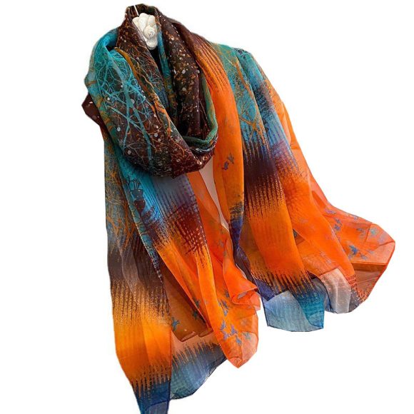 Silk All-matching Yousoft Scarf Long Elegant Scarf - Image 4