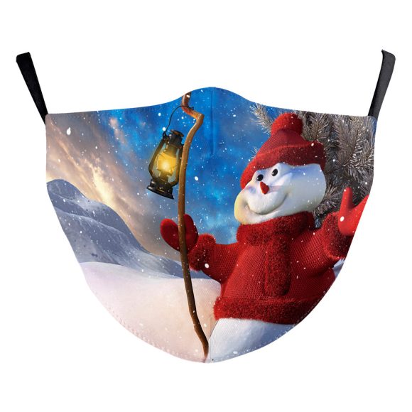 Christmas Digital Printing Double-layer Dust Mask - Image 5