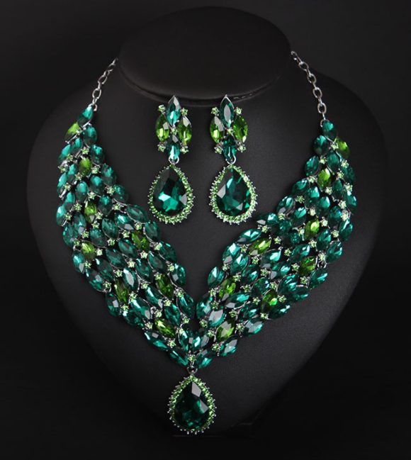 Crystal African Necklace Earring Set - Image 2