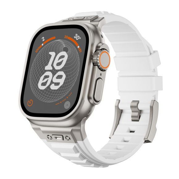 Cross Nail High Elastic Silicone Strap Iwatch1-9 Metal Folding Buckle - Image 2