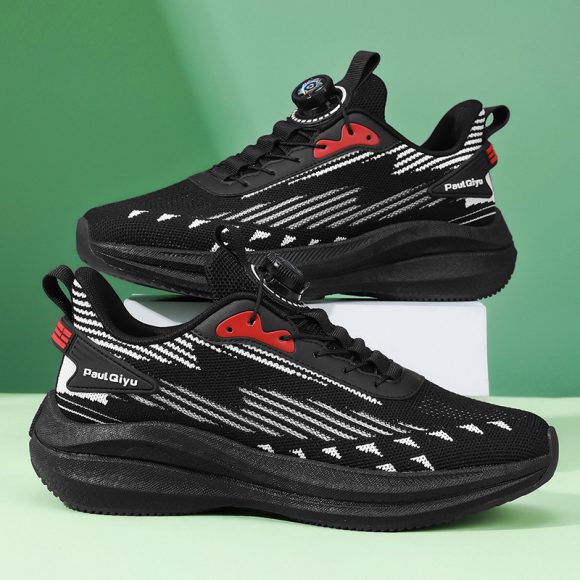 Rotating Buckle Fly-kit Mesh Casual Sports Running Men's Shoes - Image 2