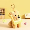 Cartoon Plush Doll Toast Puppy Car Keychain Pendant - Image 5
