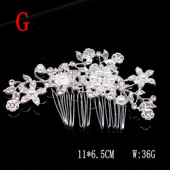 Super Glitter Pearl Rhinestone Headband Headdress - Image 9