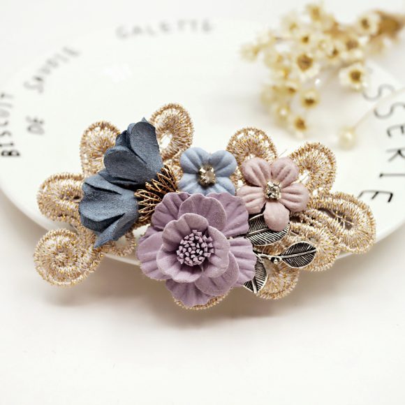 Handmade Bow Hair Accessories Barrettes Hair Ring Pearl Elegant Girl Headdress Flower - Image 8