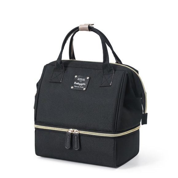 Double-layer Dry Wet Separation Portable Shoulder Baby Diaper Bag Multi-functional Breast Milk Storage Bag - Image 3