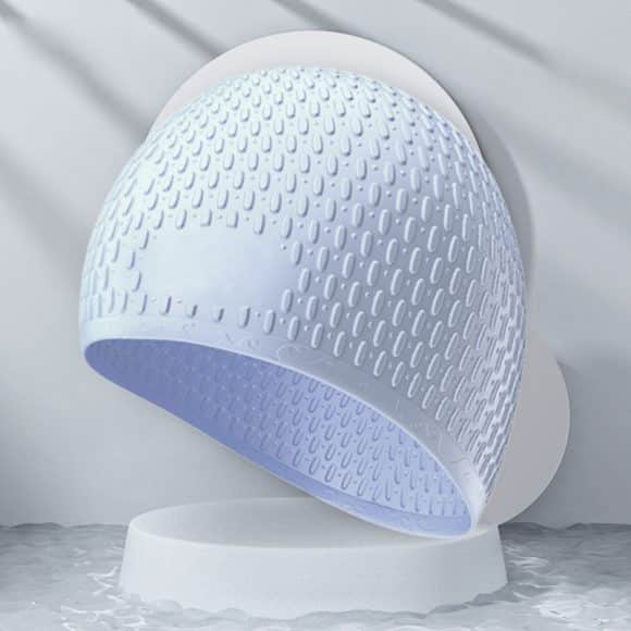 Fashion Silicone Water Drop Swimming Cap - Image 3