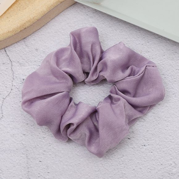 Sweet And Girly Solid Color Large Intestine Hair Ring Headwear - Image 9