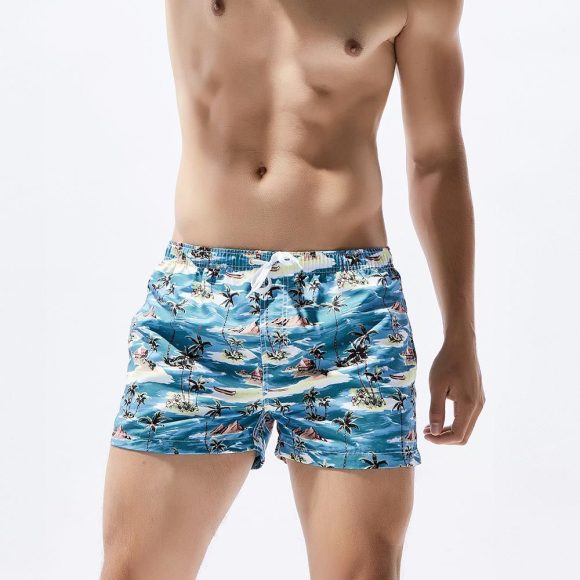 Men's Beach Pants Coconut Print Quick-dry Pants Fashion Casual Shorts - Image 10