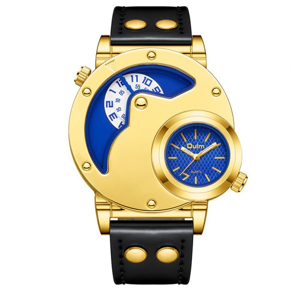 Gold Multi-functional Exaggerated Dial Watch For Men - Image 3