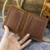 Multiple Card Slots Top Layer Leather Crazy Horse Leather Wallet - Image 6