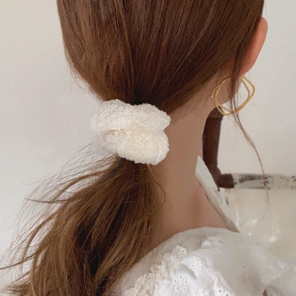 Autumn And Winter Plush Large Intestine Hair Ring Internet Celebrity Lamb Hair Ring Korean Style Simple Hair Accessories - Image 2