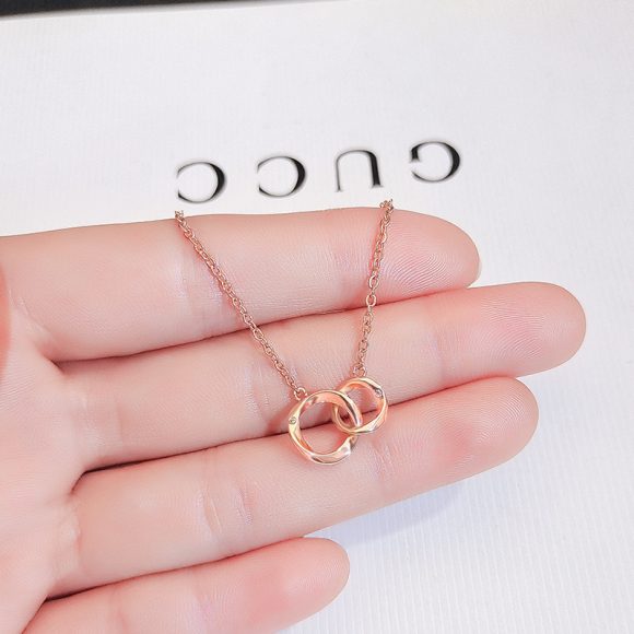 Mobius Strip Necklace Female Summer Circle Clavicle Chain - Image 3