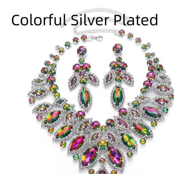 European And American Luxury Leaf Necklace Suit - Image 10
