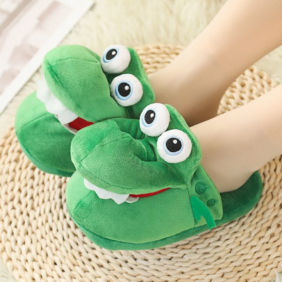 Animal Slippers Dancing Spoof Dinosaur Cotton Shoes Sand Carving - Image 2