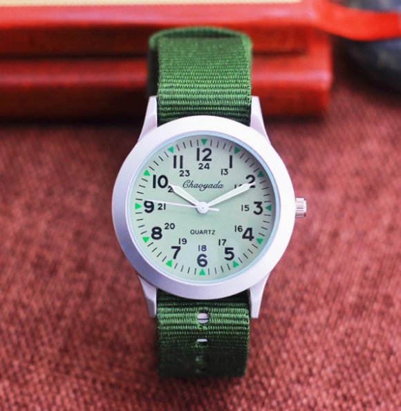 Girls And Boys Waterproof Canvas Quartz Watch - Image 2