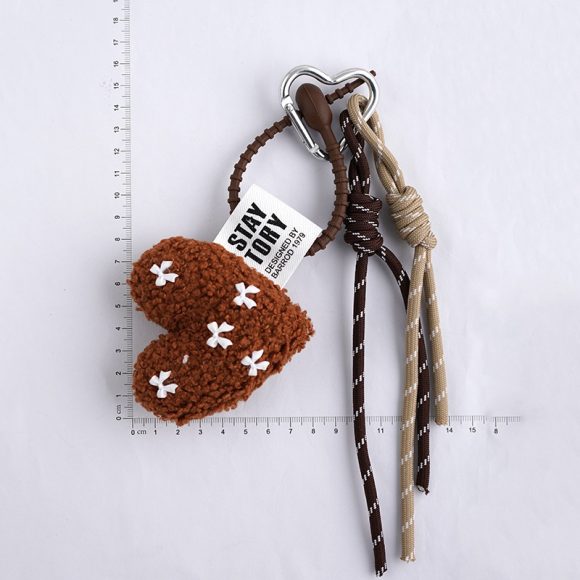 Lamb Hair Love Bowknot Bag Package Pendant Plush Lanyard - Image 2
