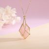 Spring 2023 New Natural Energy Crystal Pendant Ins Niche Design Valentine's Day Bag Bag Peace Necklace - Image 8