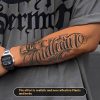 English Letters Tattoo Sticker Male Waterproof And Durable Floral Word Arm Herbal Semi-permanent
