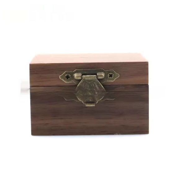 Walnut Wooden Engagement Ring Box - Image 2